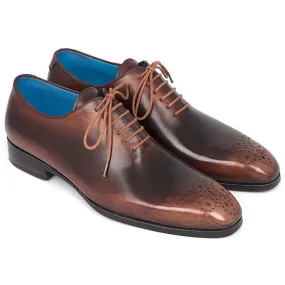 Paul Parkman Calfskin Wholecut Shoes Camel & Brown