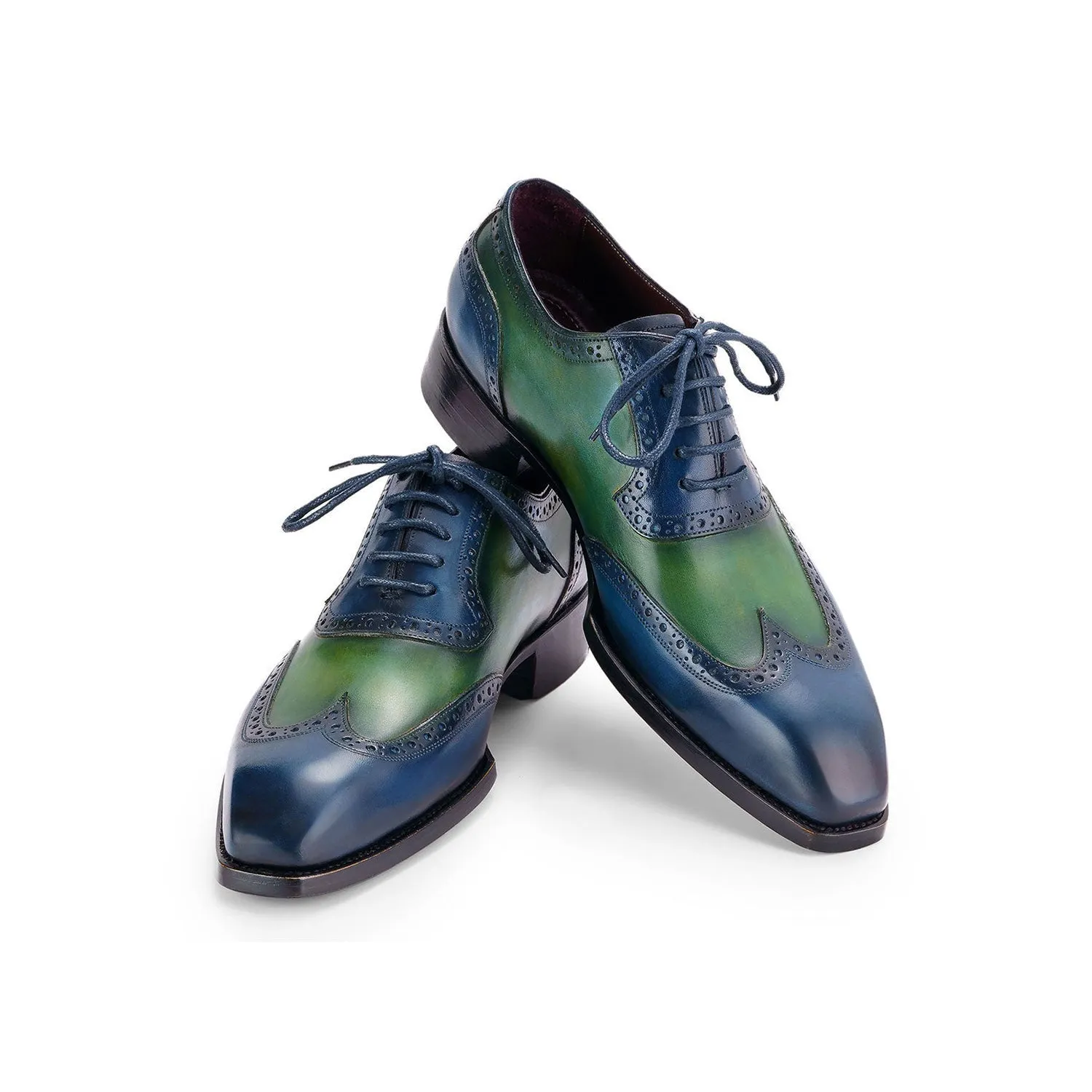 Paul Parkman Men's Shoes Calf-Skin Leather Goodyear Welted Wingtip Oxfords (PM6450)