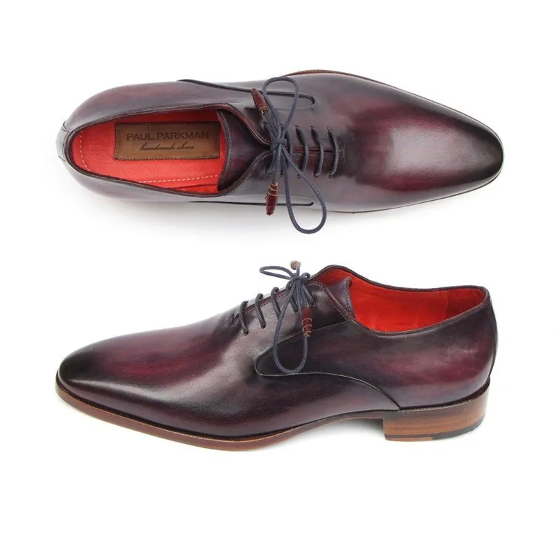 Paul Parkman Plain Toe Oxfords Purple