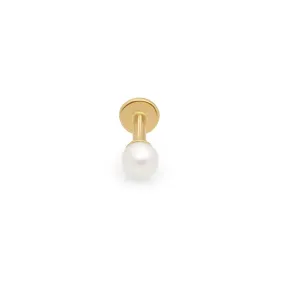 Pearl Flat Back Earring Stud