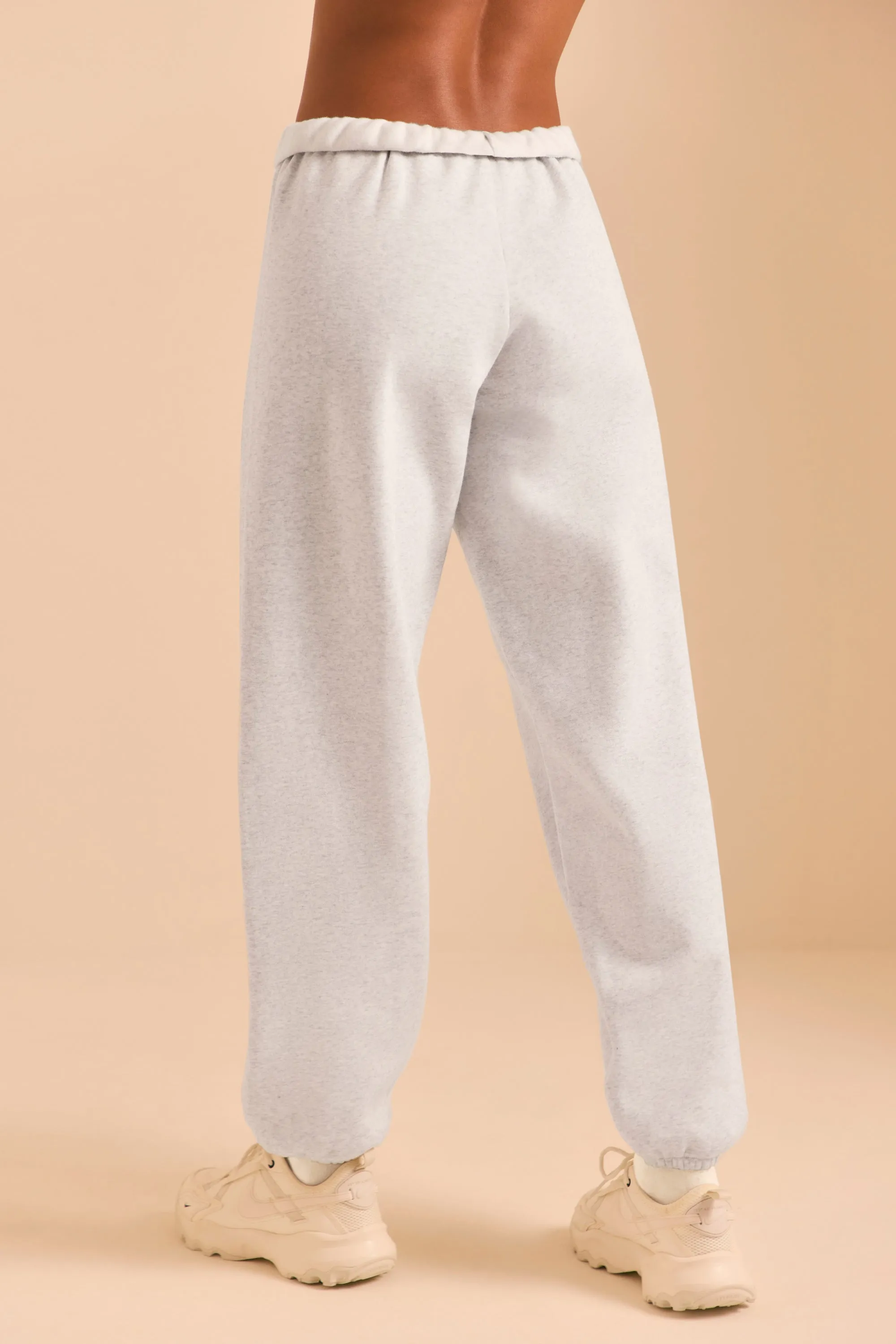 Petite Relaxed Fit Joggers in Heather Grey