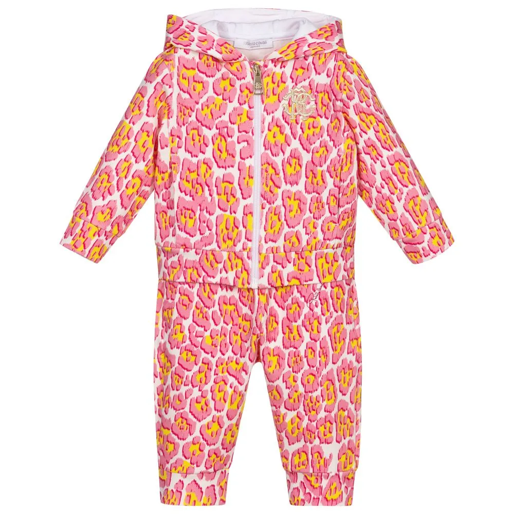 Pink & Yellow Cotton Tracksuit