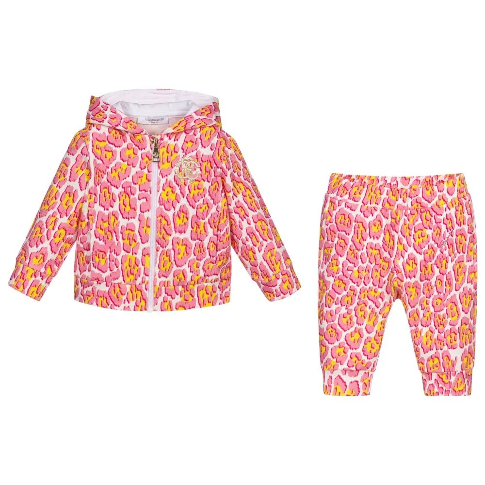 Pink & Yellow Cotton Tracksuit