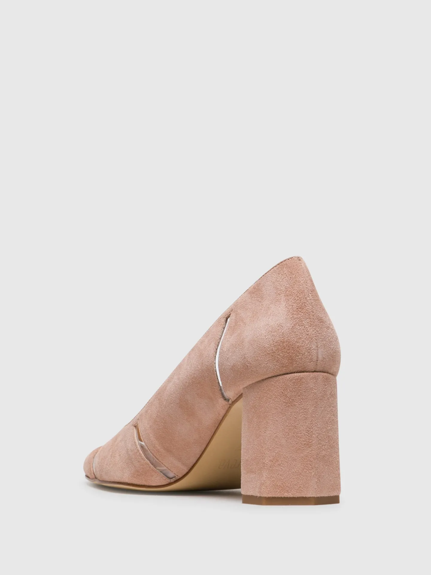 Pink Square Toe Pumps Shoes