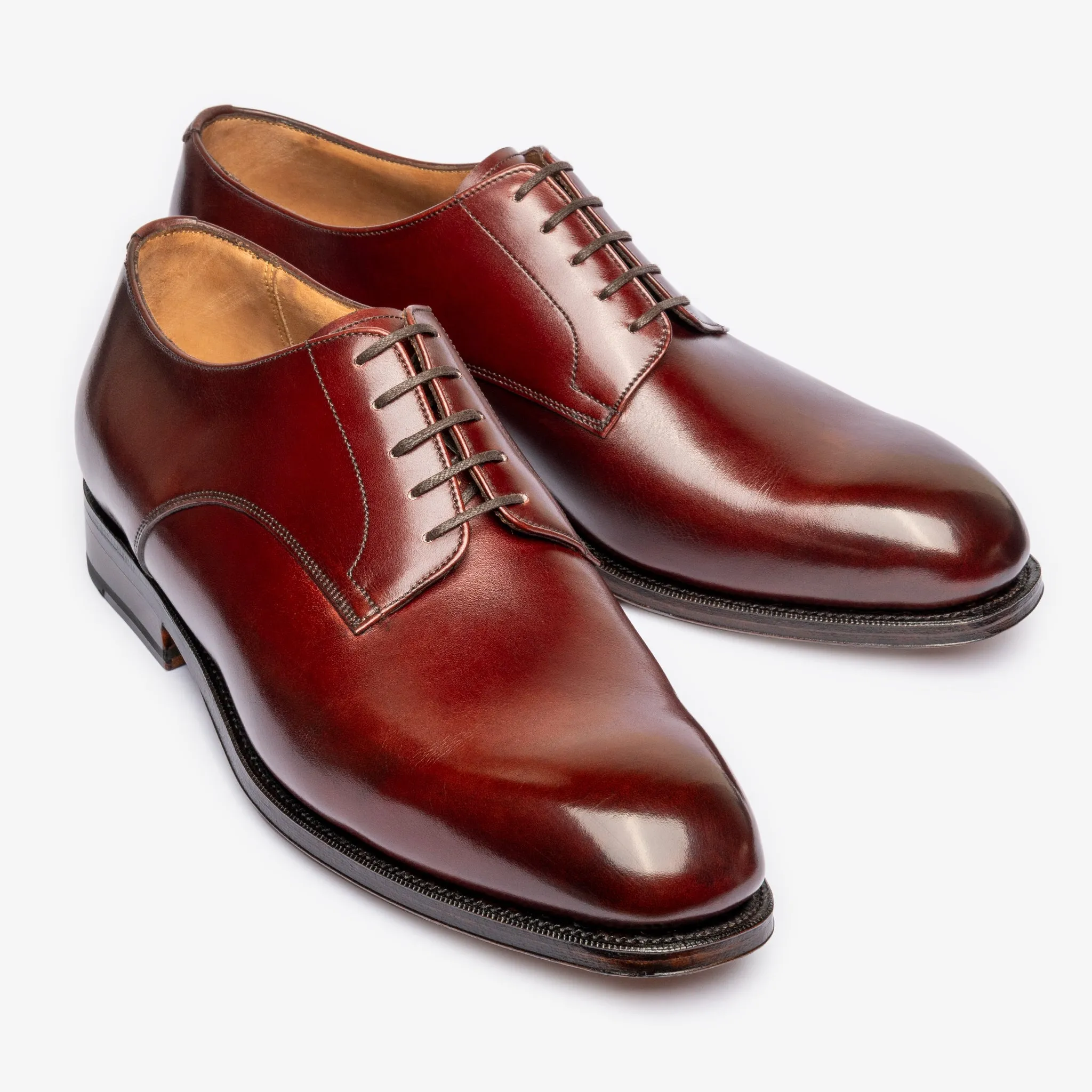 Plain Derby - Burgundy - Char Last