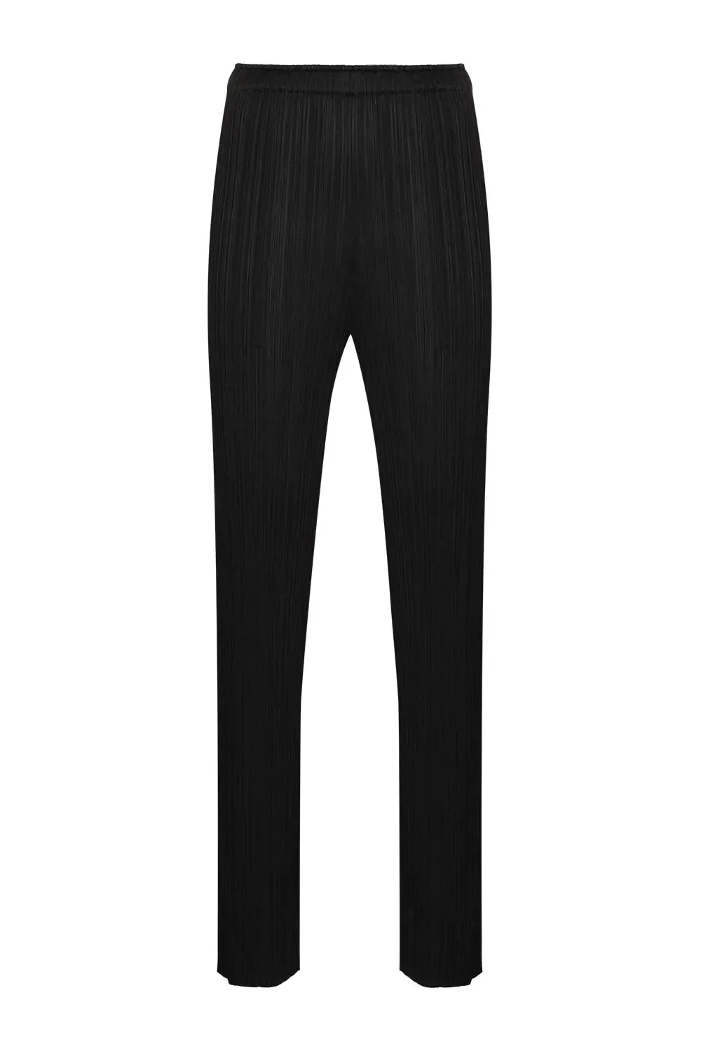 Pleated full-length trousers, black (carryover)