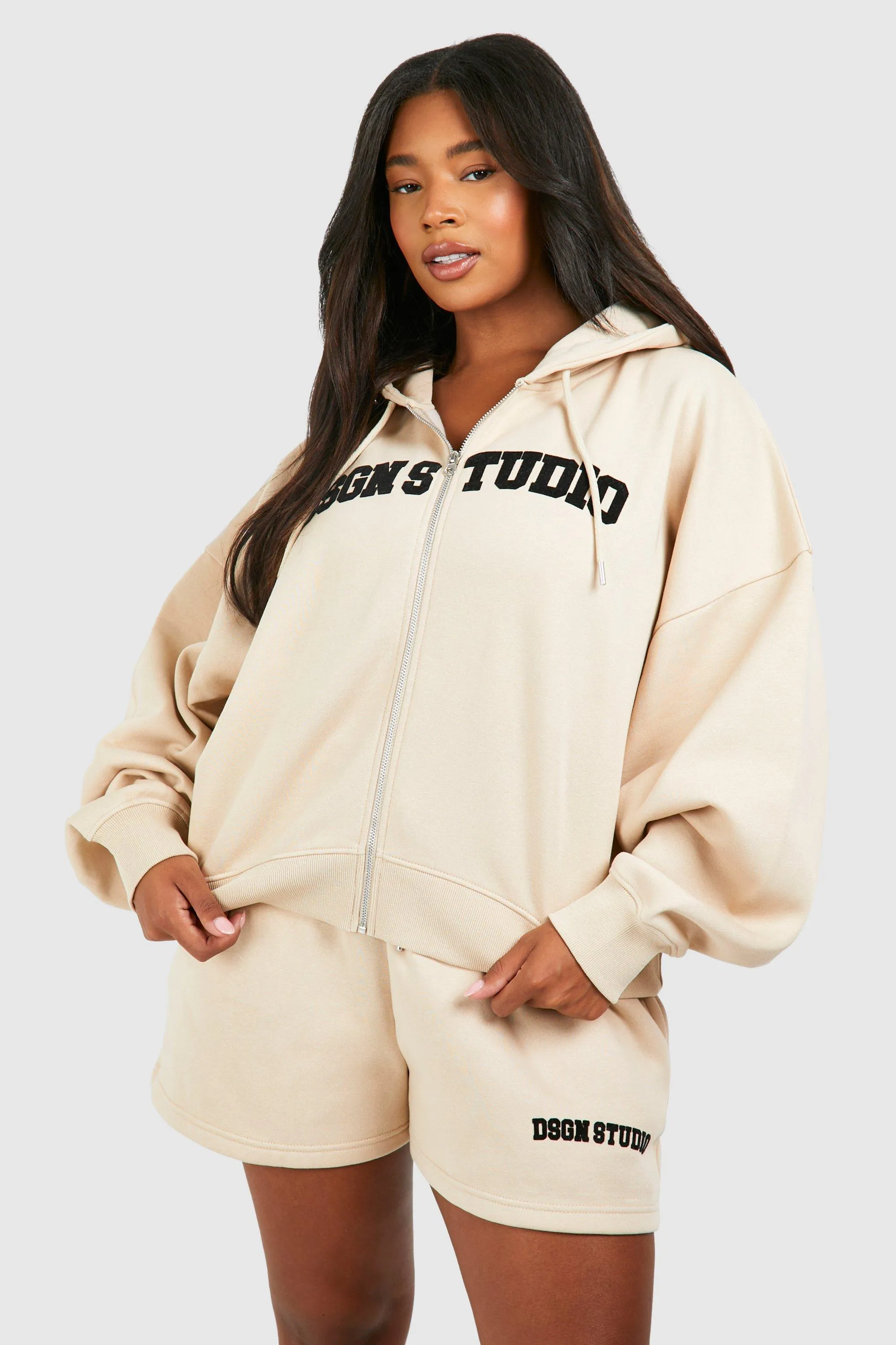 Plus Dsgn Studio Zip Up Short Tracksuit