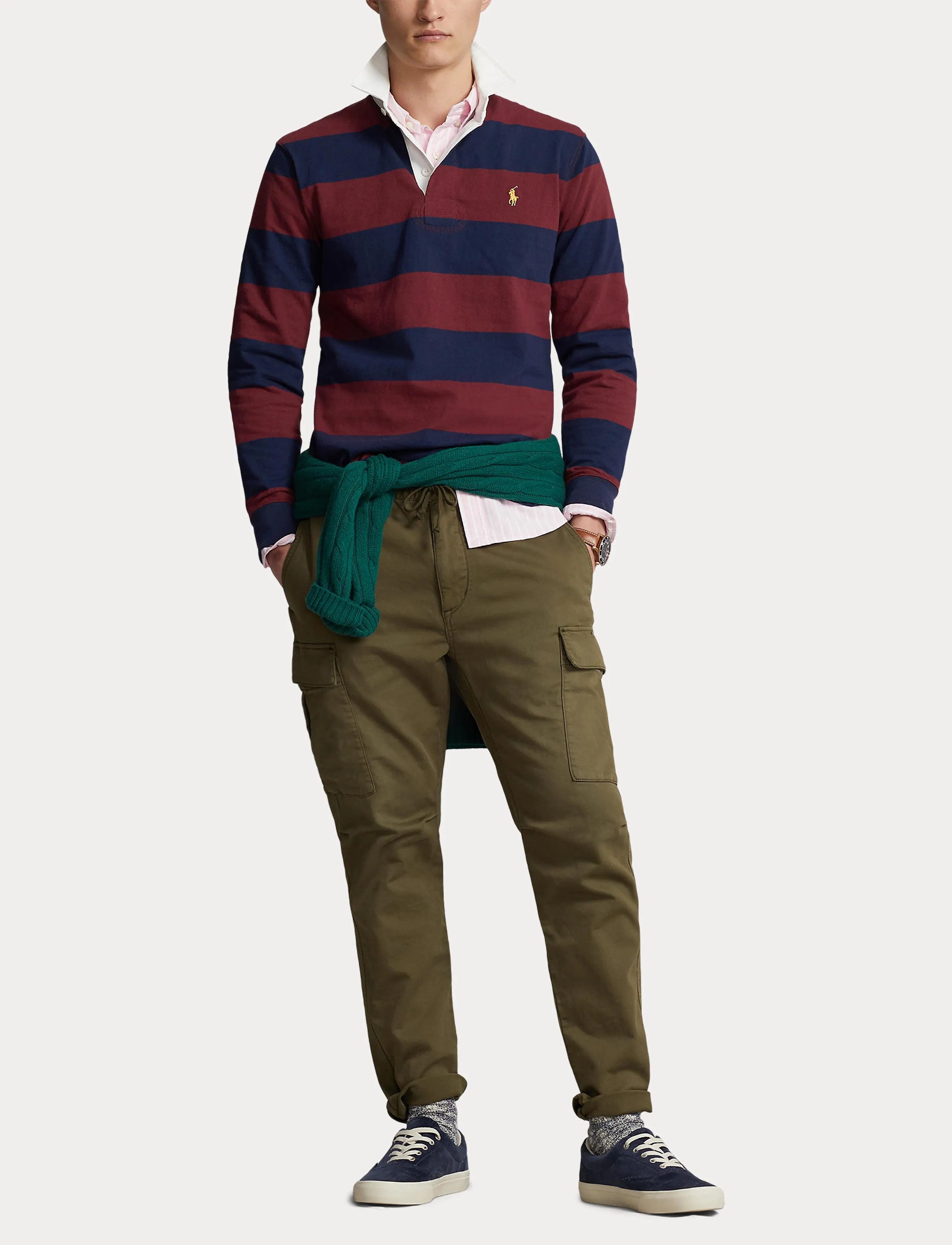 Polo Ralph Lauren LS Rugby Knit Navy/Wine