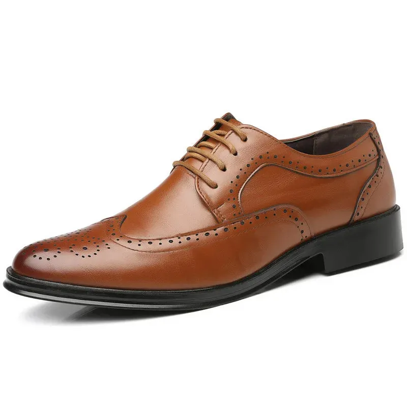 Povi - Affordable Brogue derby dress shoes for men