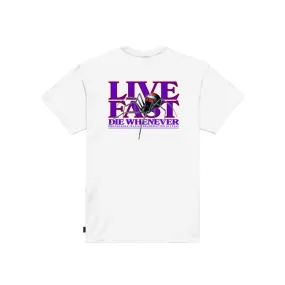 Propaganda  LOGO LIVE FAST PRTS733-02 Logo T-Shirt in Cotone Bianco