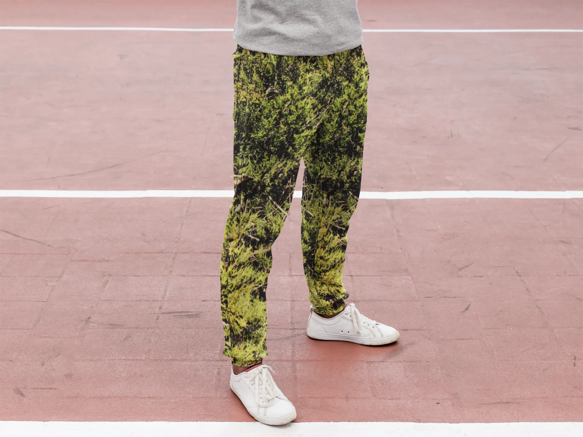 Real Cedar Camo Print Men's Slim Fit Joggers