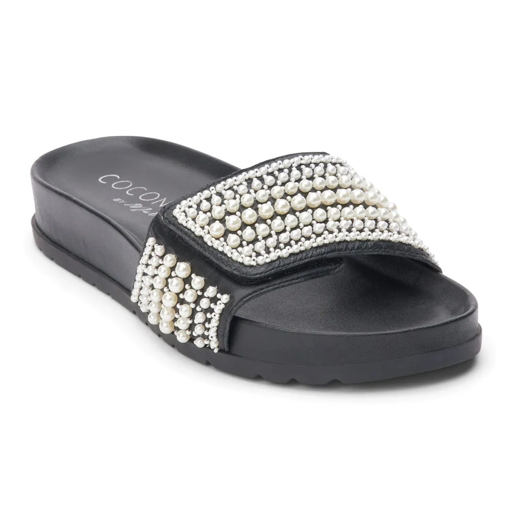 Reese Studded Slide Footbed Sandals