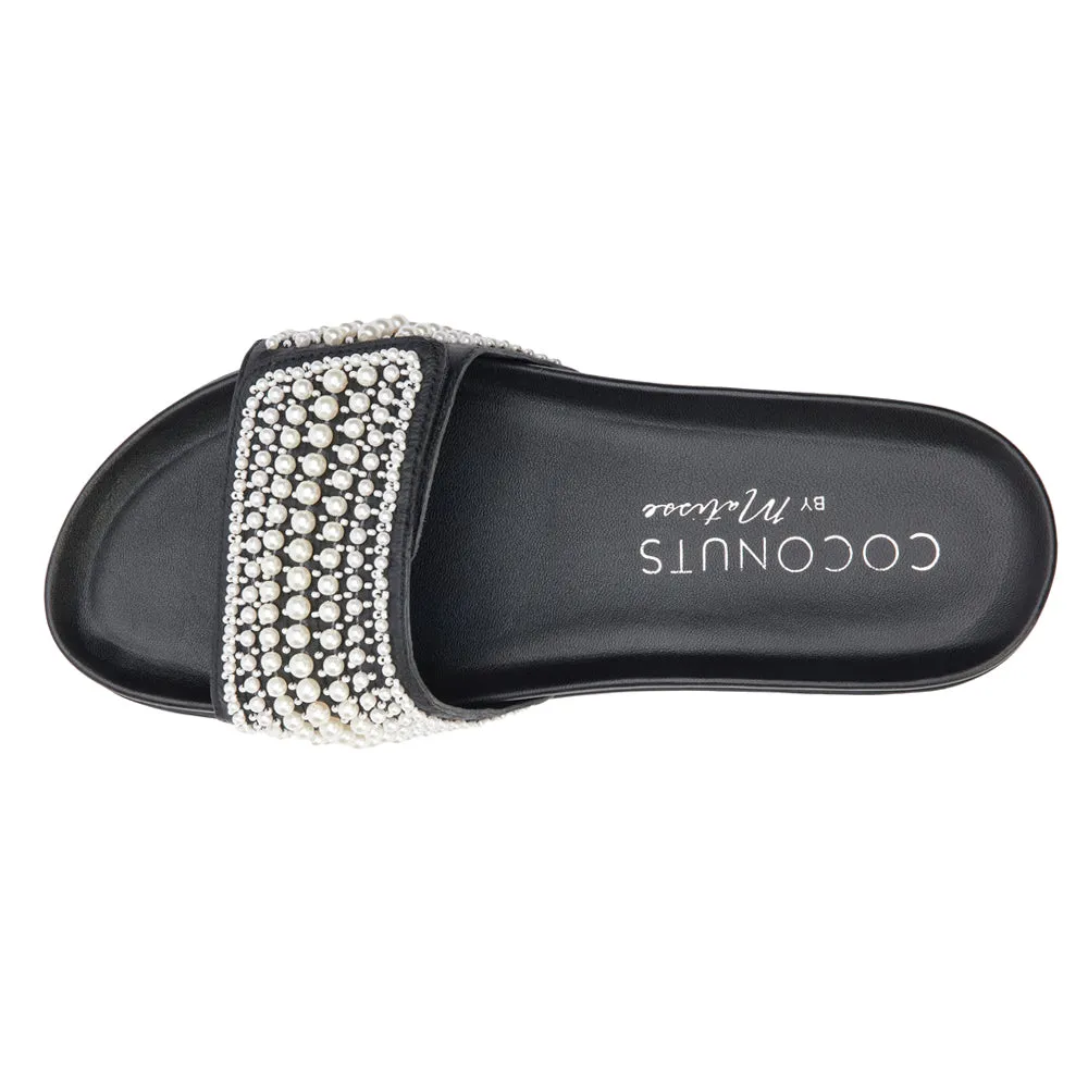 Reese Studded Slide Footbed Sandals