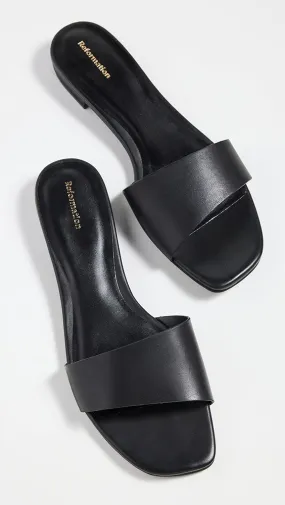 Reformation   Joey Asymmetrical Flat Slides 