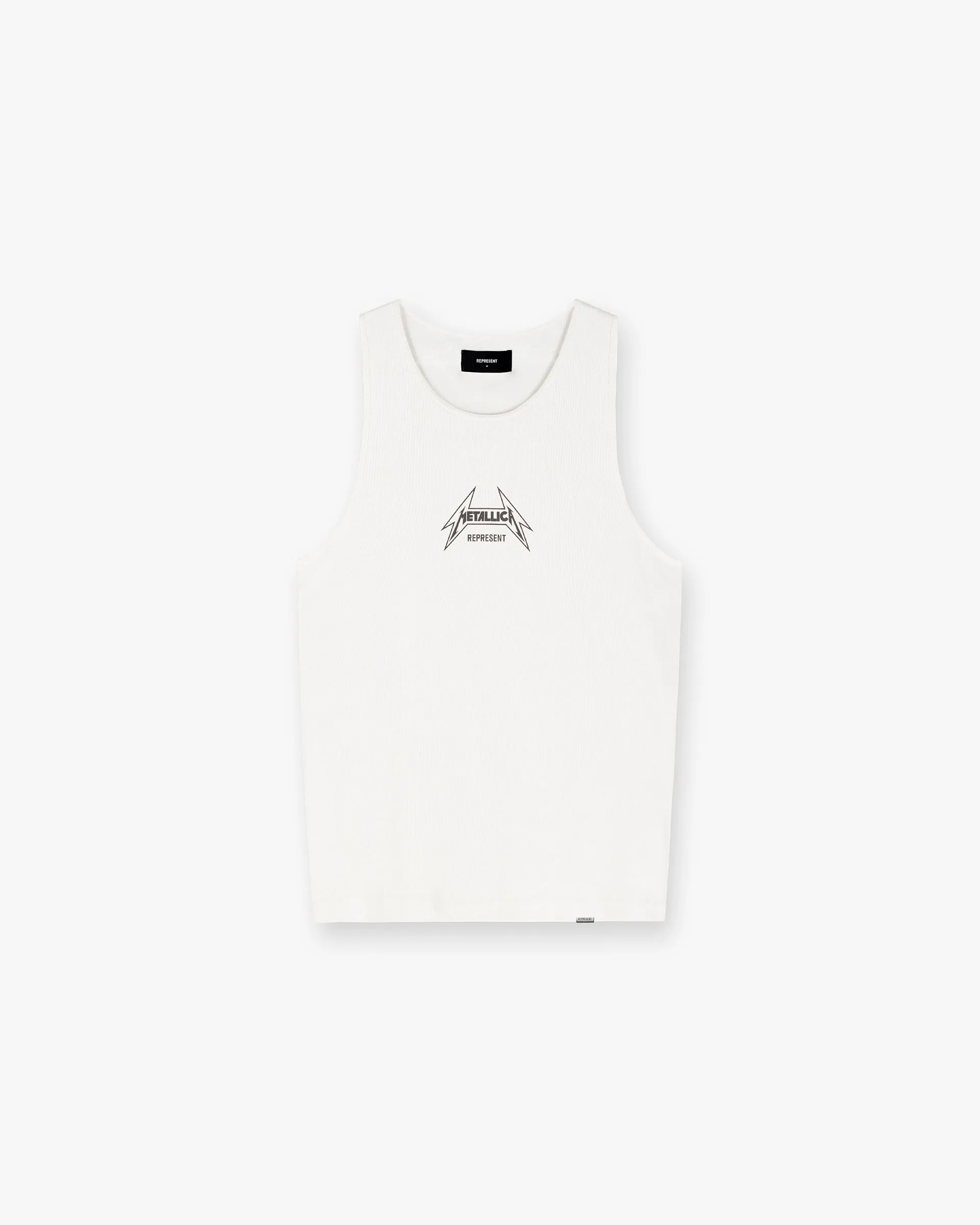 Represent X Metallica Local Crew Vest - Flat White