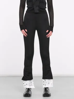 Ribbed Jersey Trousers (TA241-JF058-E-BLACK)