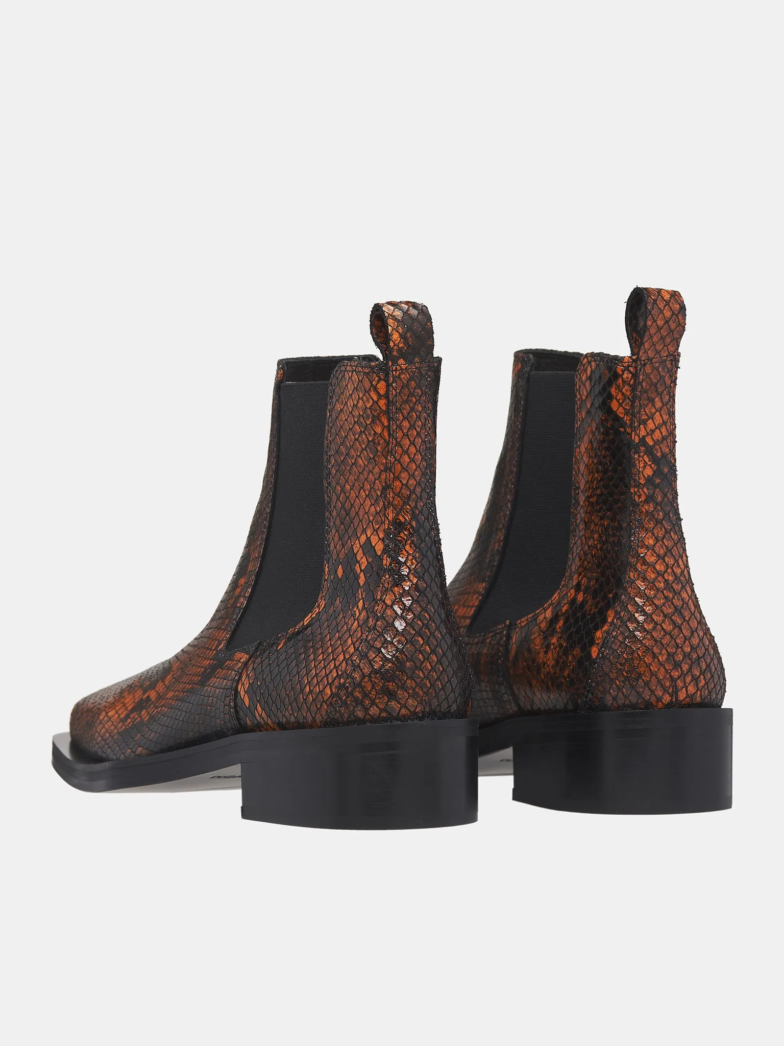 Rick Leather Boots (RICK-M24L840-BROWN-SNAKE)