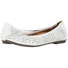 Robyn Flat Leather White