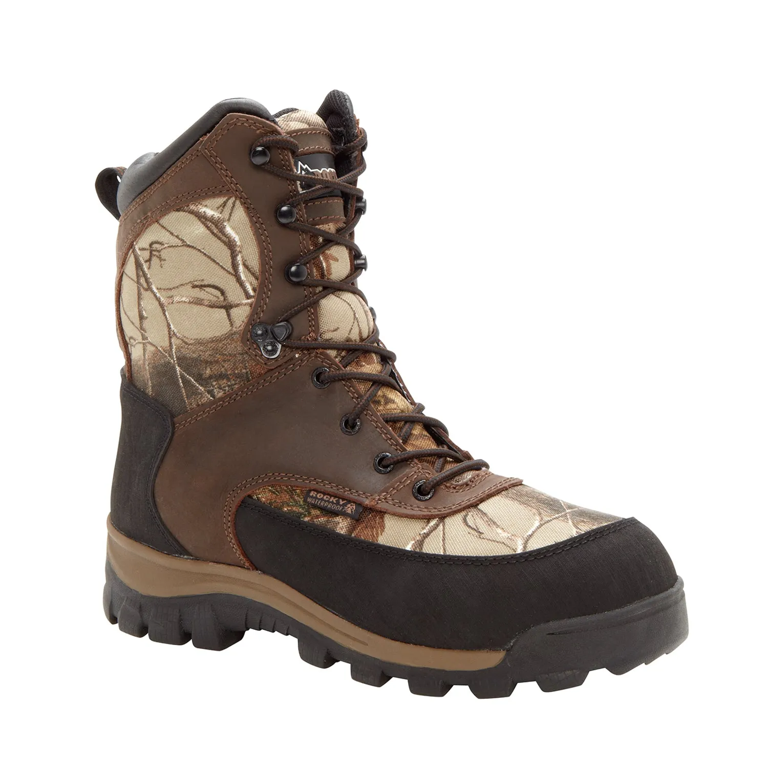 Rocky Brown Realtree AP Leather Core Waterproof 400G Hunting Boots