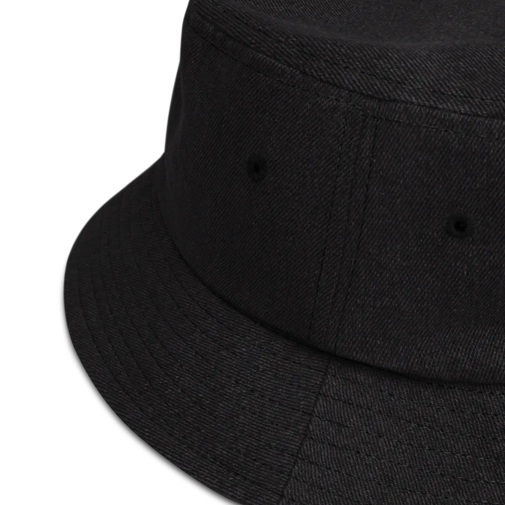 Rooting For Everyone Black Denim Bucket Hat