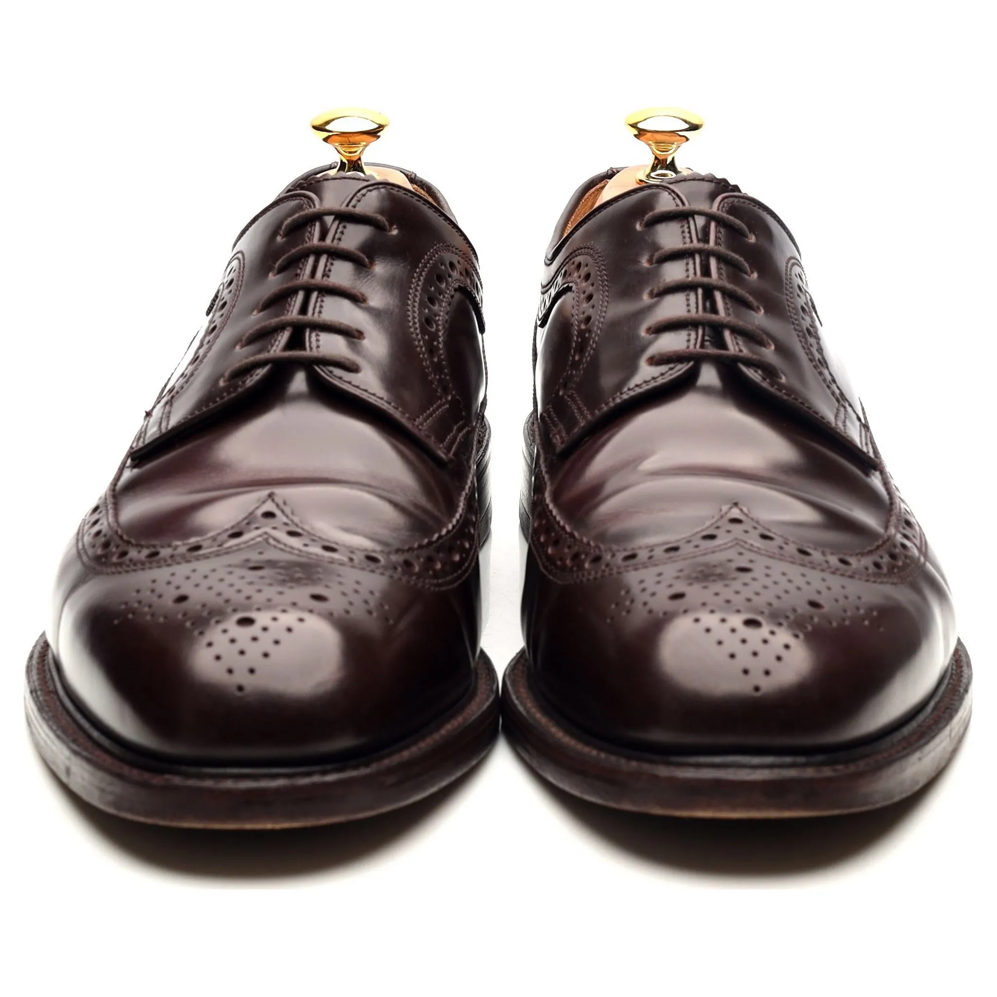 'Royal Brogues' Burgundy Leather Derby Brogues UK 11