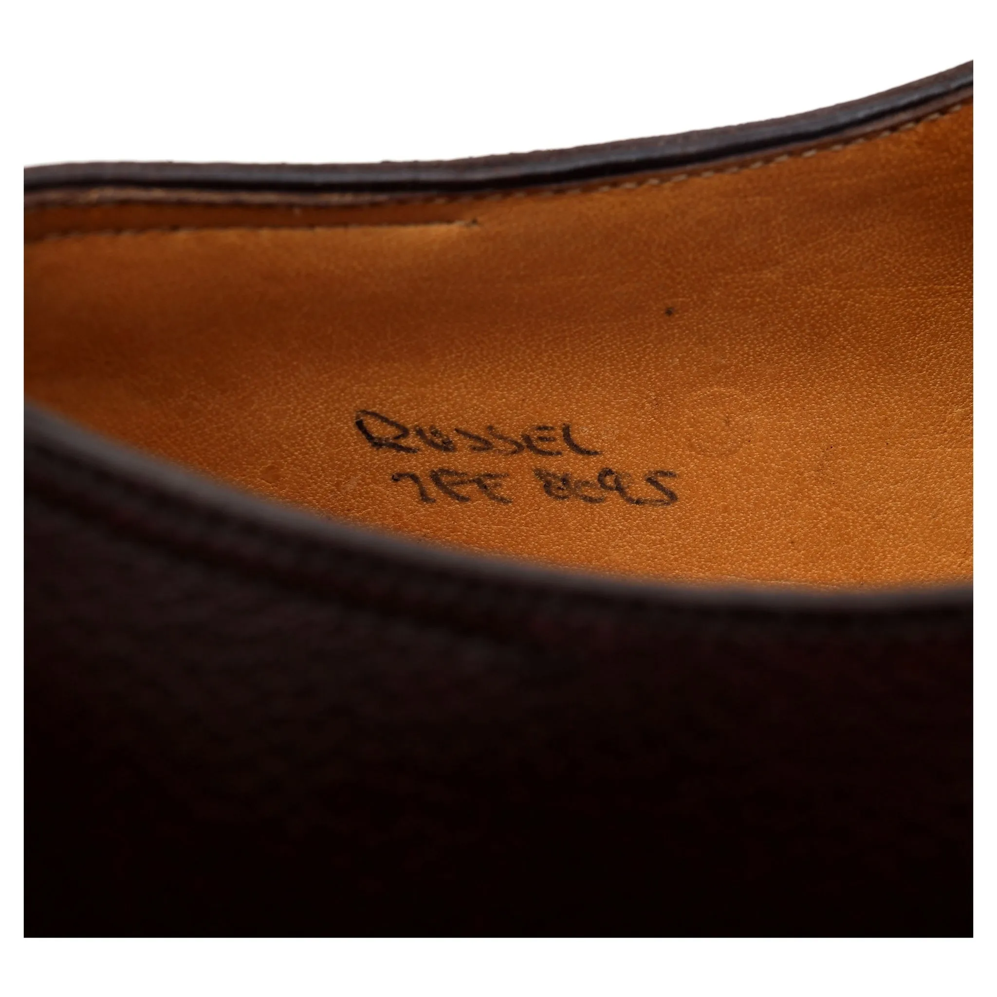 'Russel' Dark Brown Leather Derby UK 7 EE