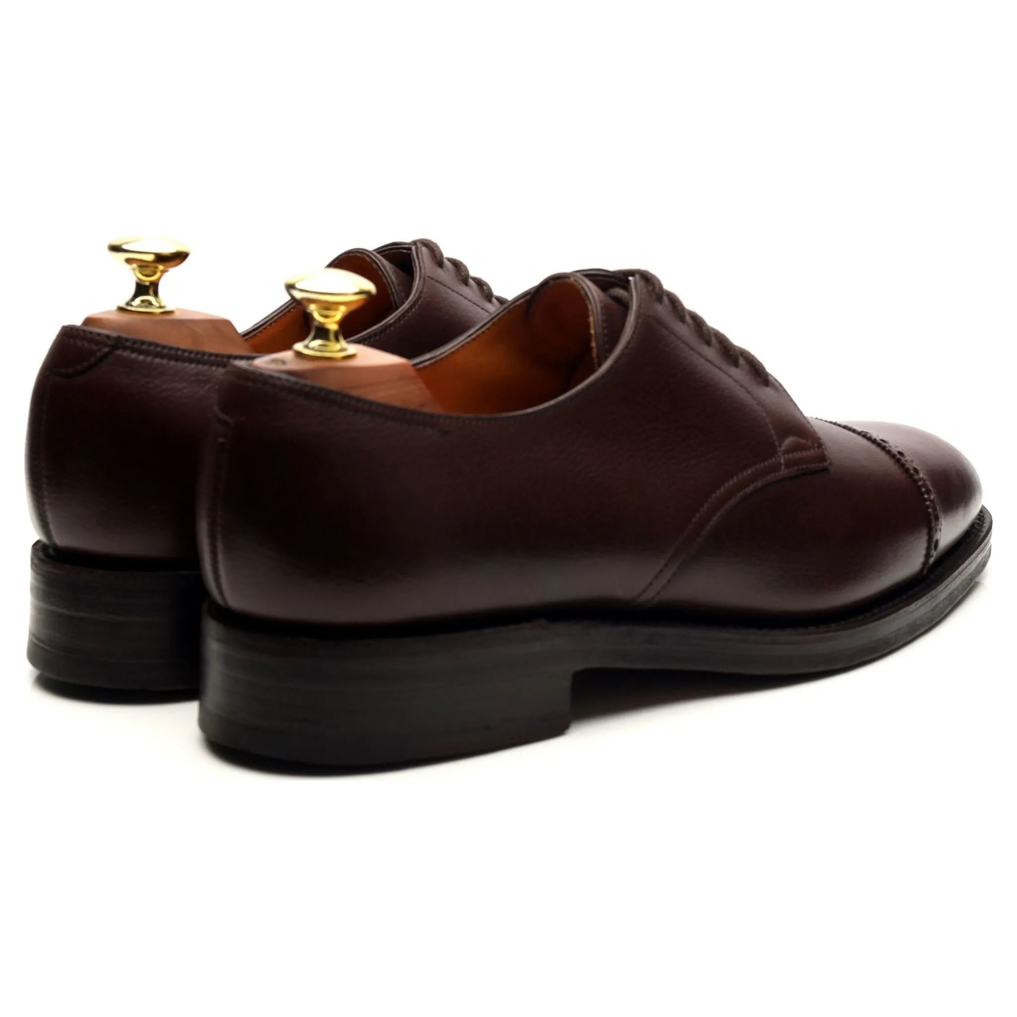 'Russel' Dark Brown Leather Derby UK 7 EE