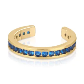 Sapphire Pave Ear Cuff