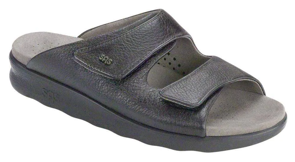 SAS Women's Cozy Black Sandal Slide