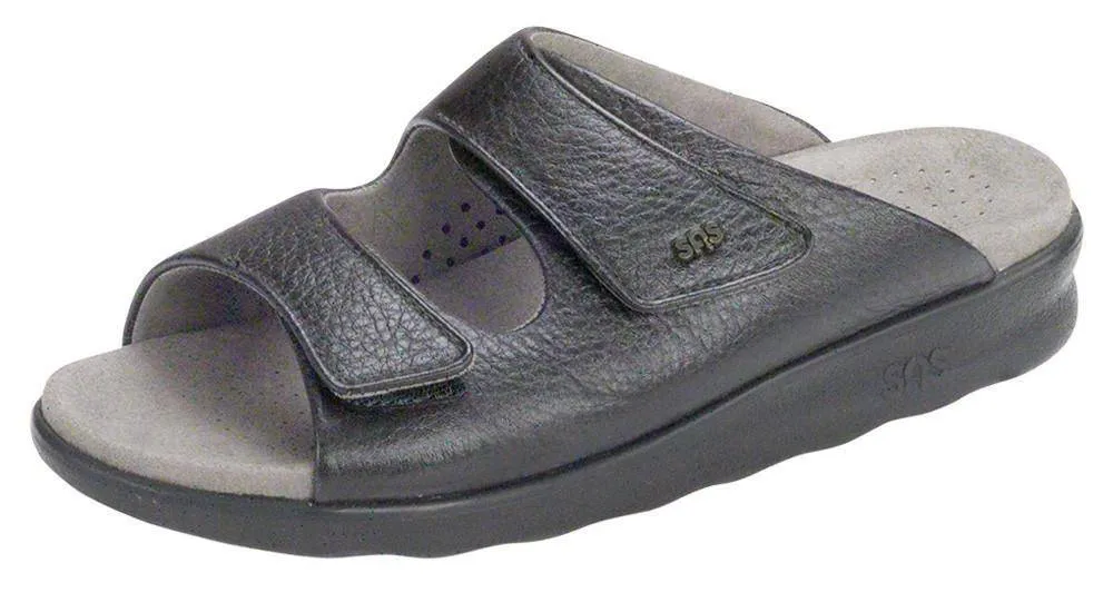 SAS Women's Cozy Black Sandal Slide