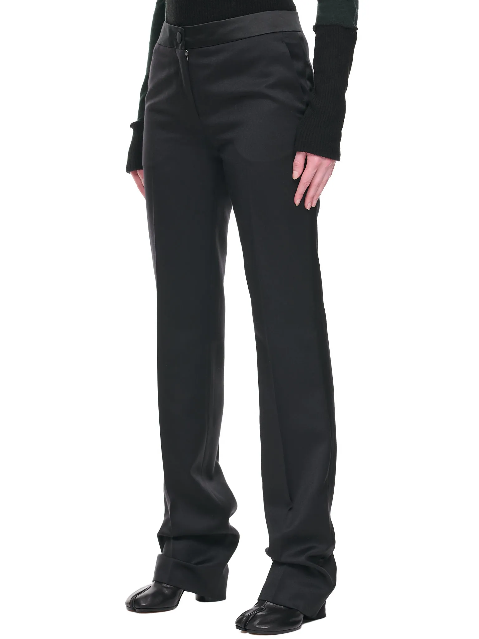 Satin Trousers (S51KA0569-S44579-BLACK)