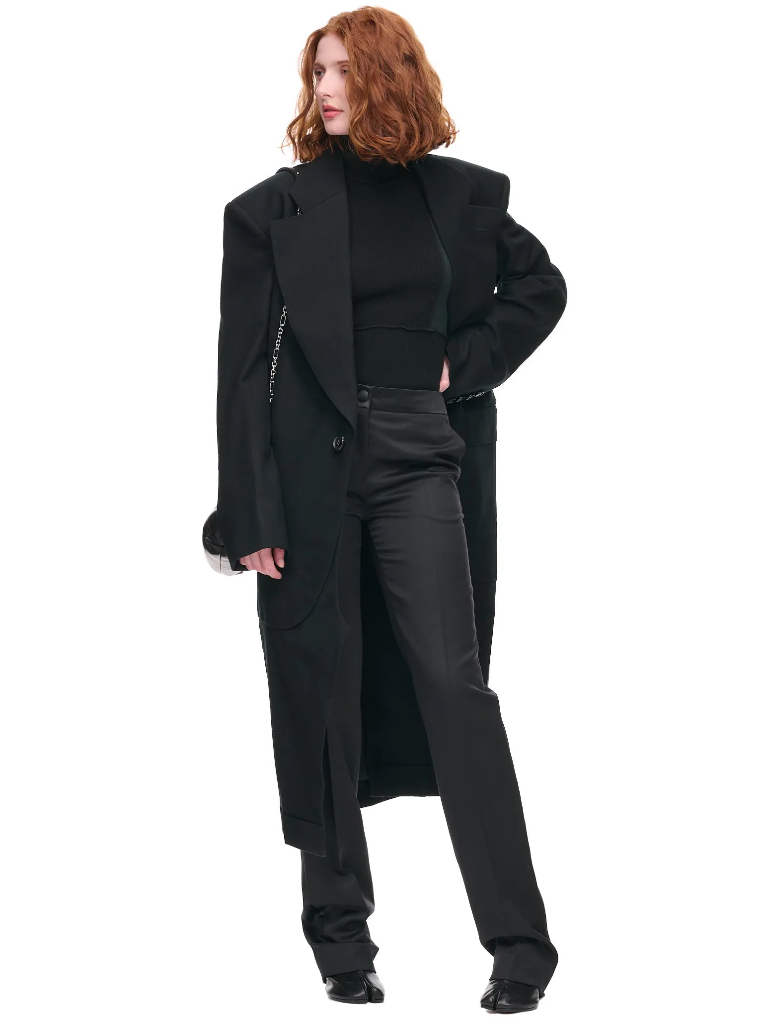 Satin Trousers (S51KA0569-S44579-BLACK)