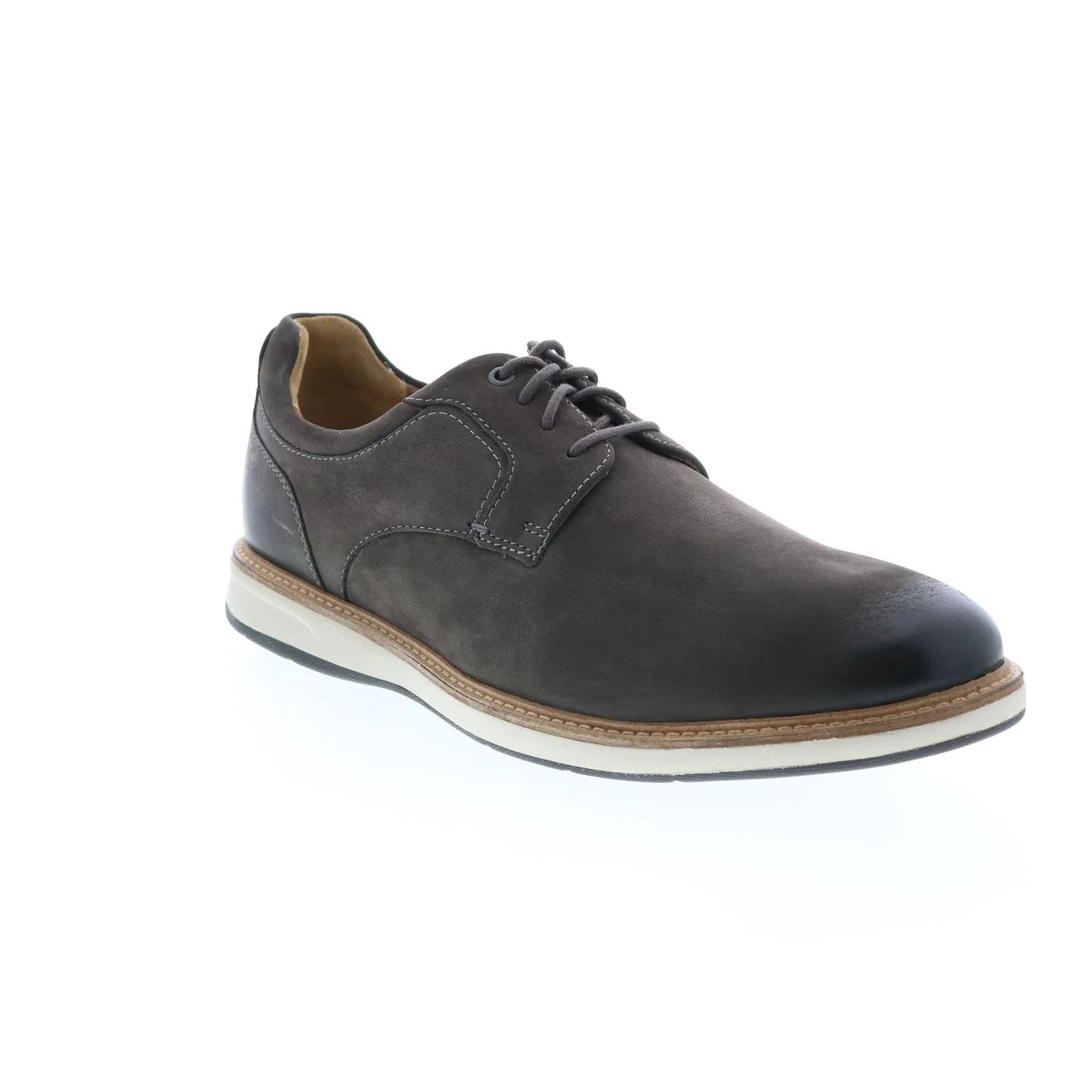 Scarsdale 13377-020 Gray Leather Plain Toe Oxfords for Men by Florsheim