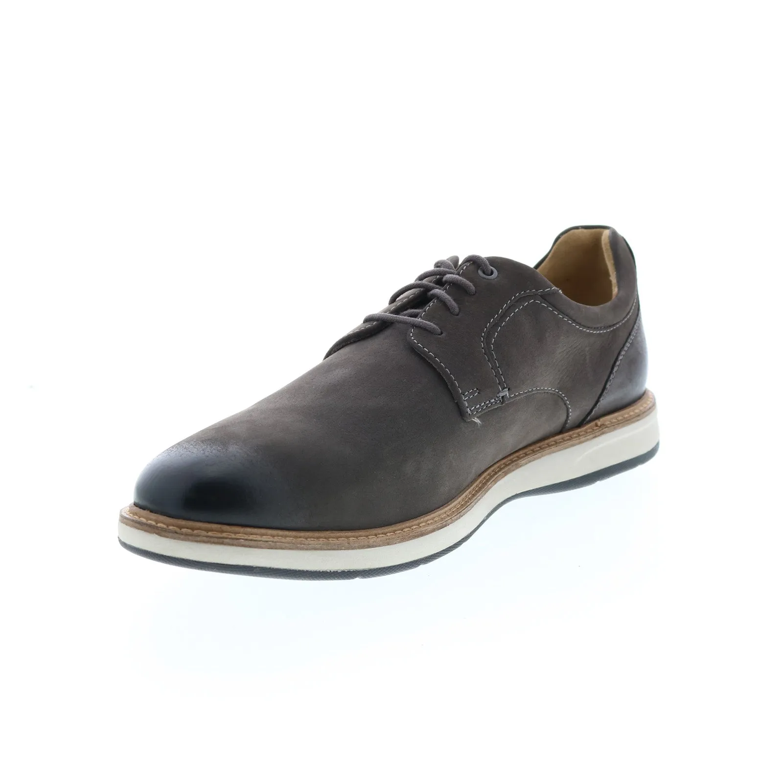 Scarsdale 13377-020 Gray Leather Plain Toe Oxfords for Men by Florsheim