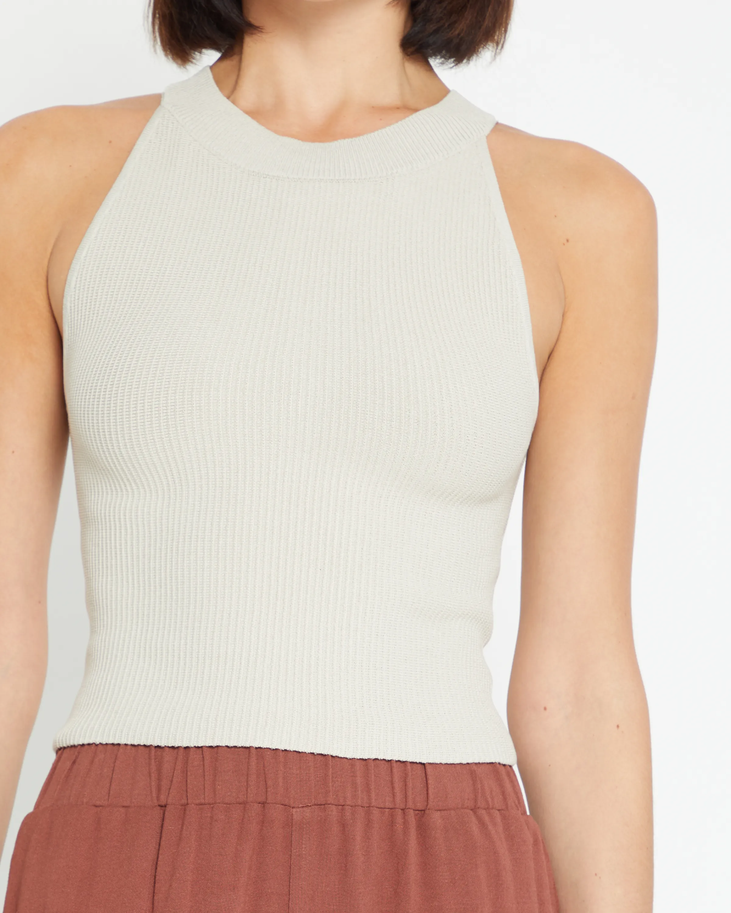 Sculpting Knit Halter Top