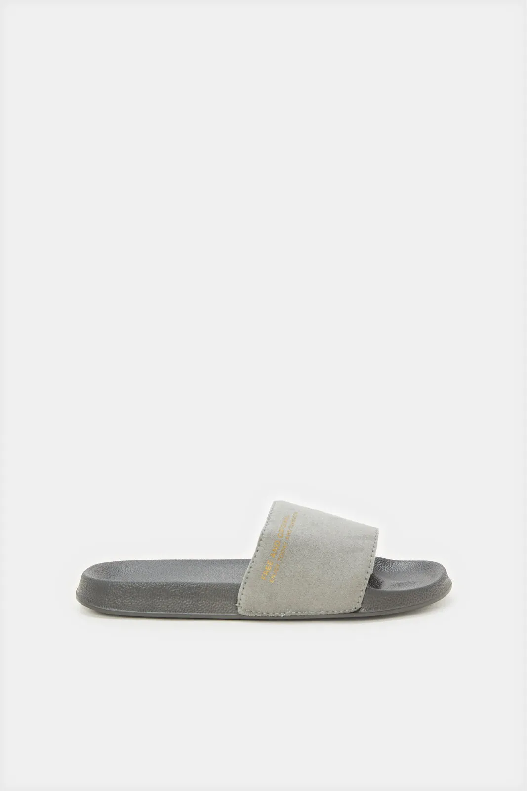 Senior Boys Grey Padded Slide