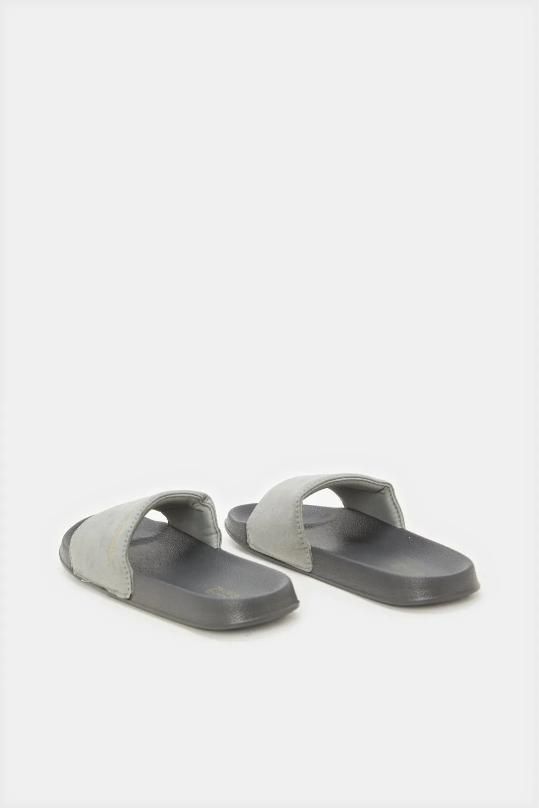 Senior Boys Grey Padded Slide