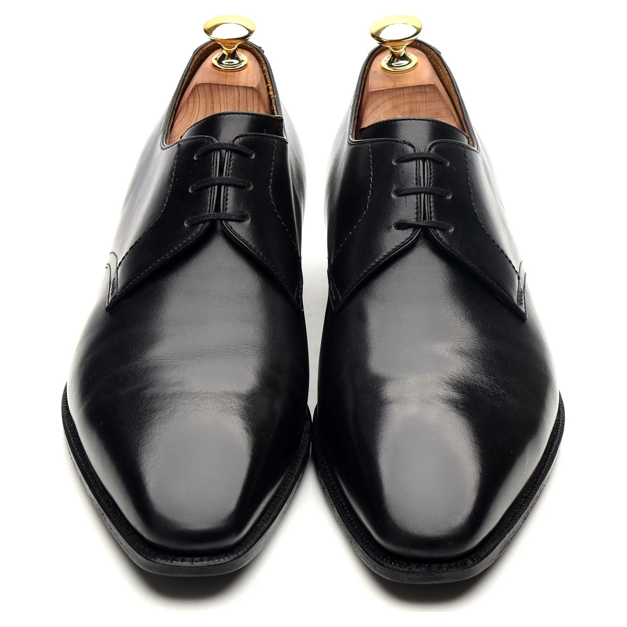 'Sergio' Black Leather Derby UK 8.5 E