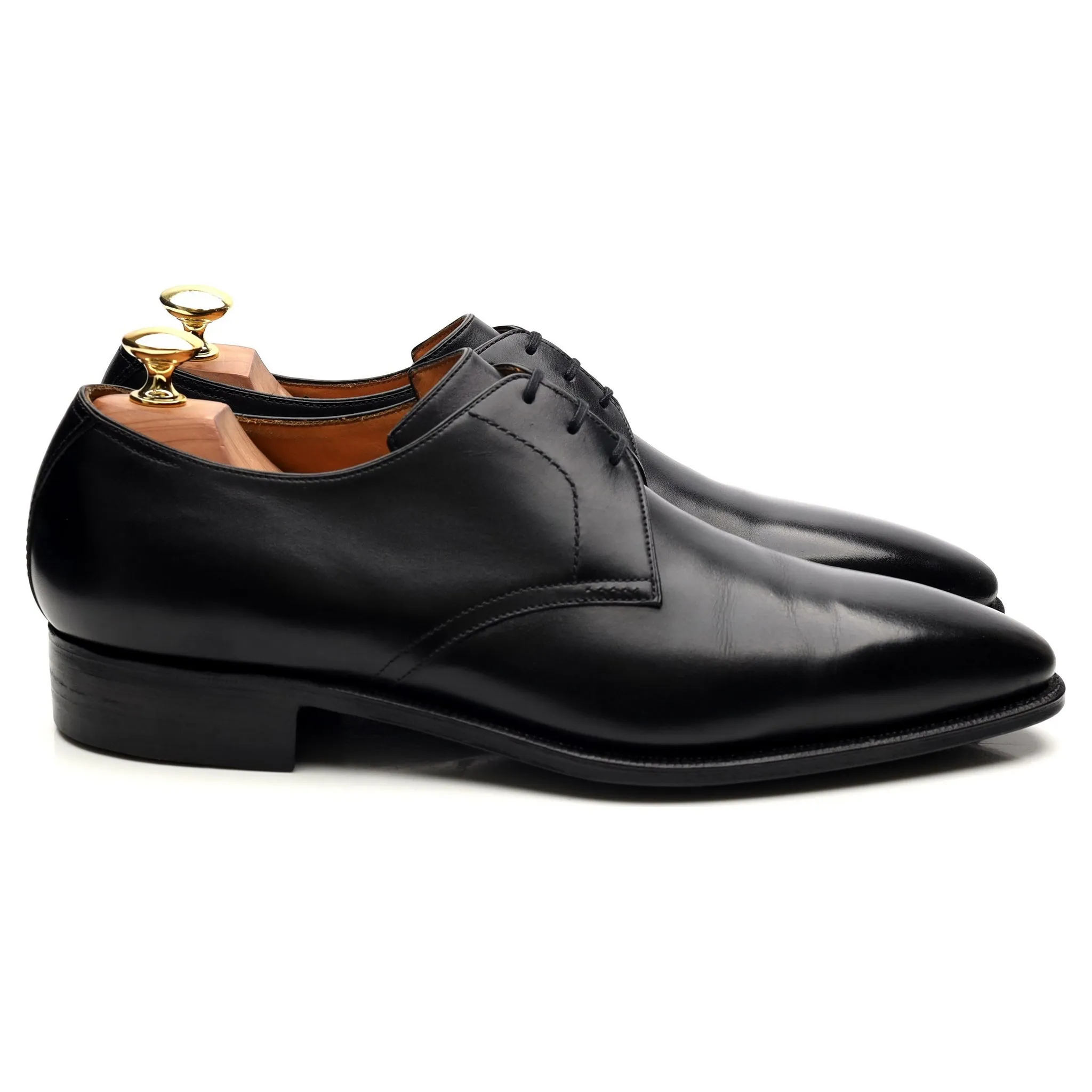 'Sergio' Black Leather Derby UK 8.5 E