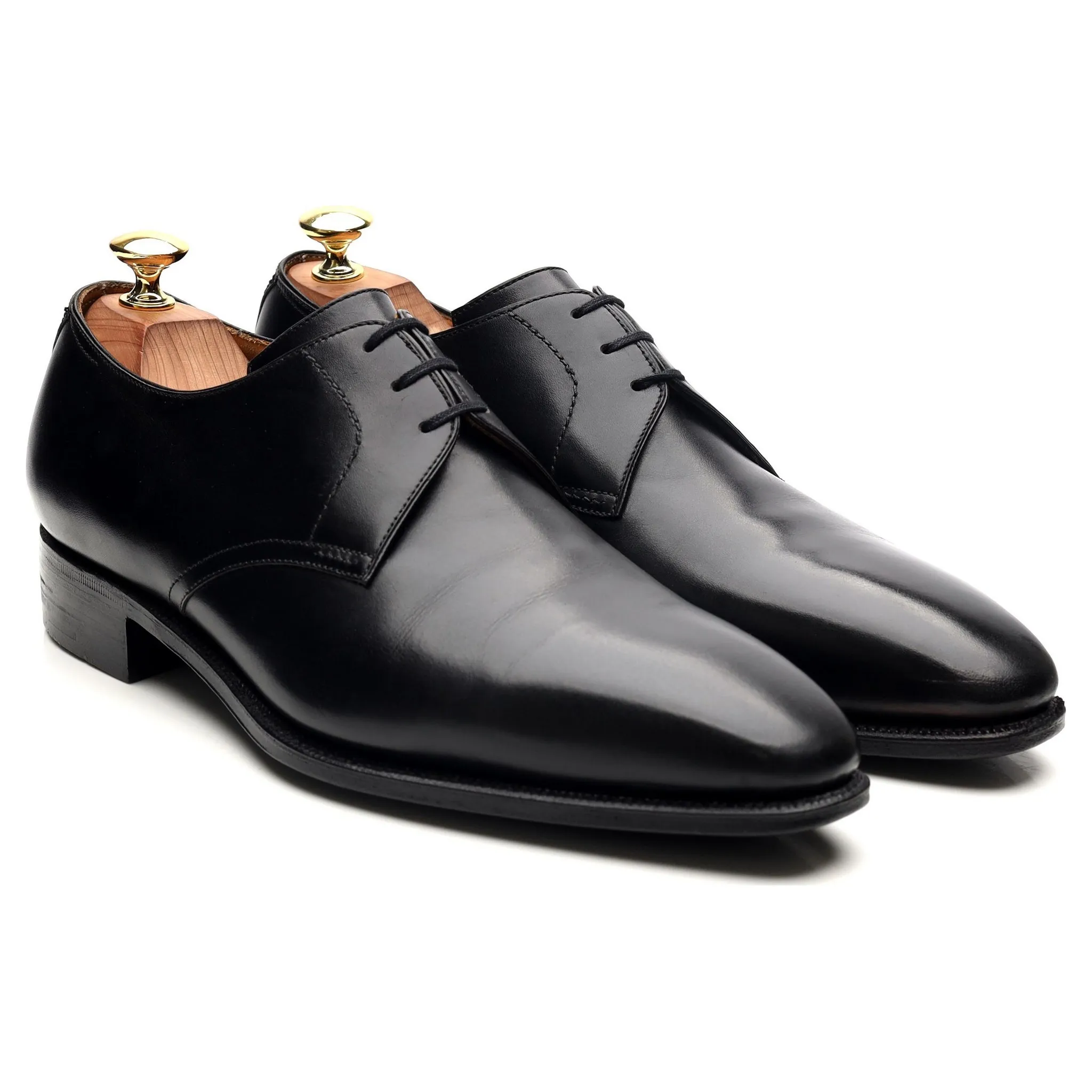 'Sergio' Black Leather Derby UK 8.5 E