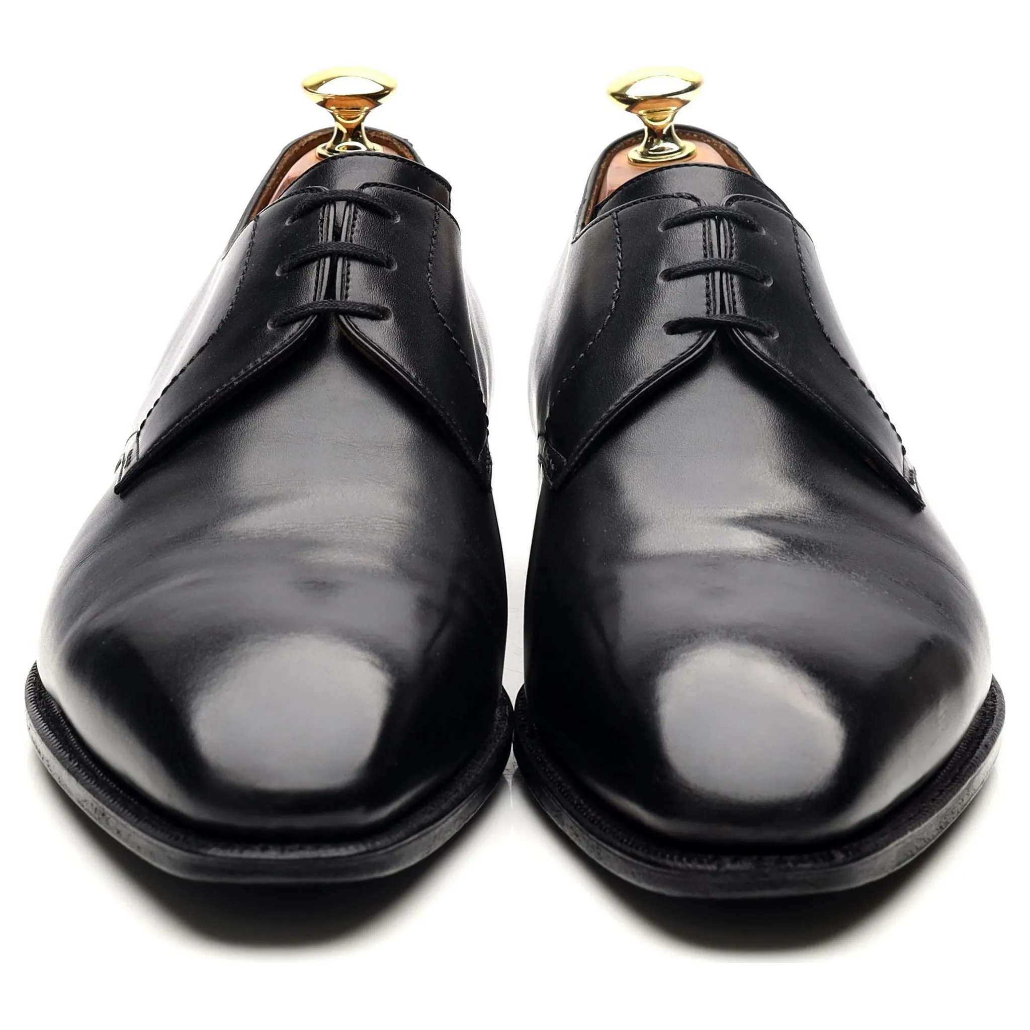 'Sergio' Black Leather Derby UK 8.5 E