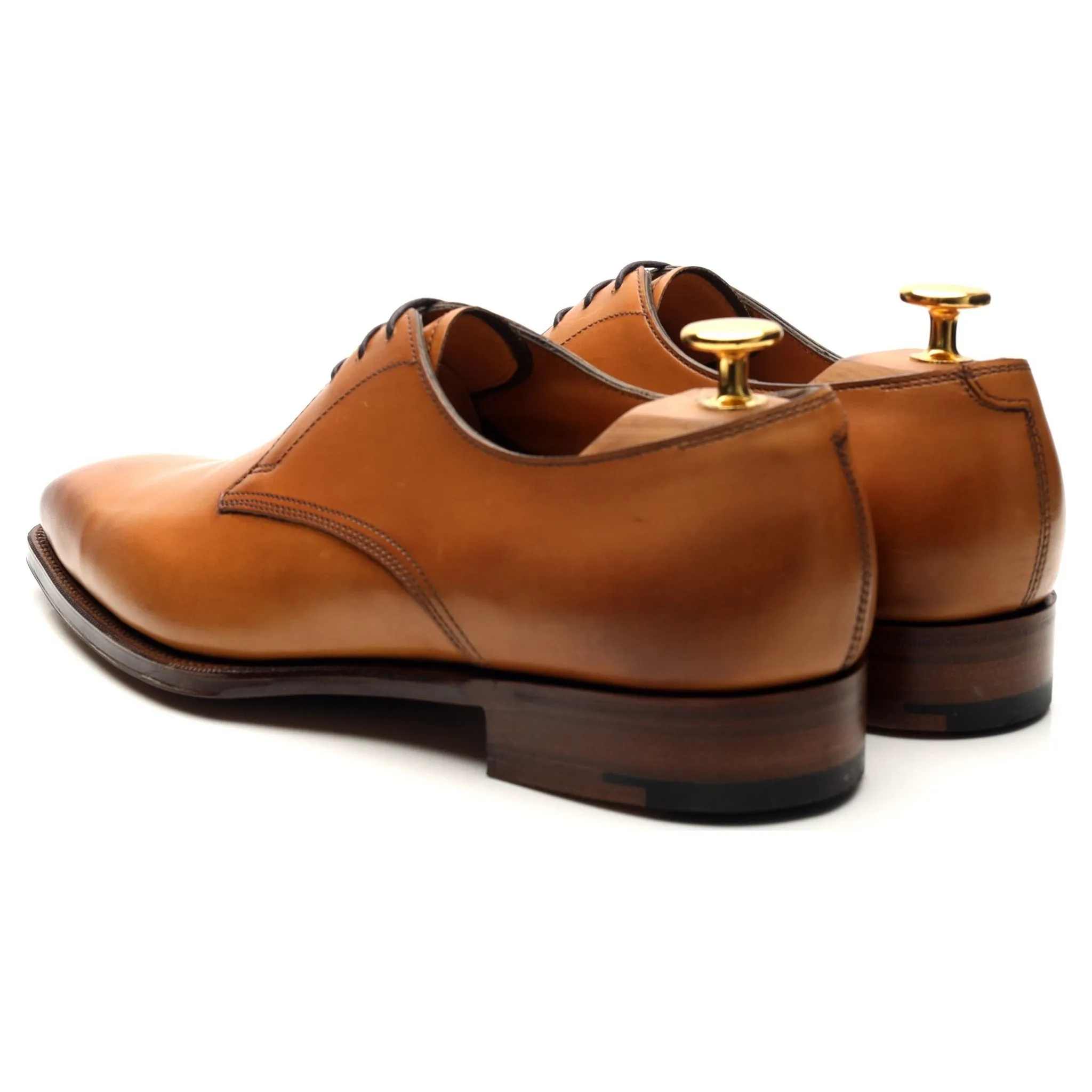 'Shelton' Tan Brown Leather Derby UK 5.5 E