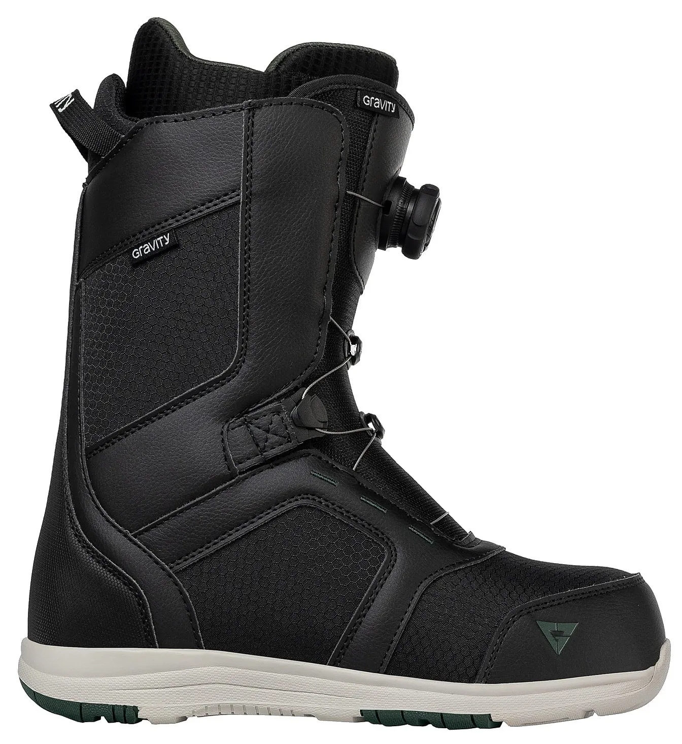 shoes Gravity Recon Atop Boa - Black/Moss - men´s