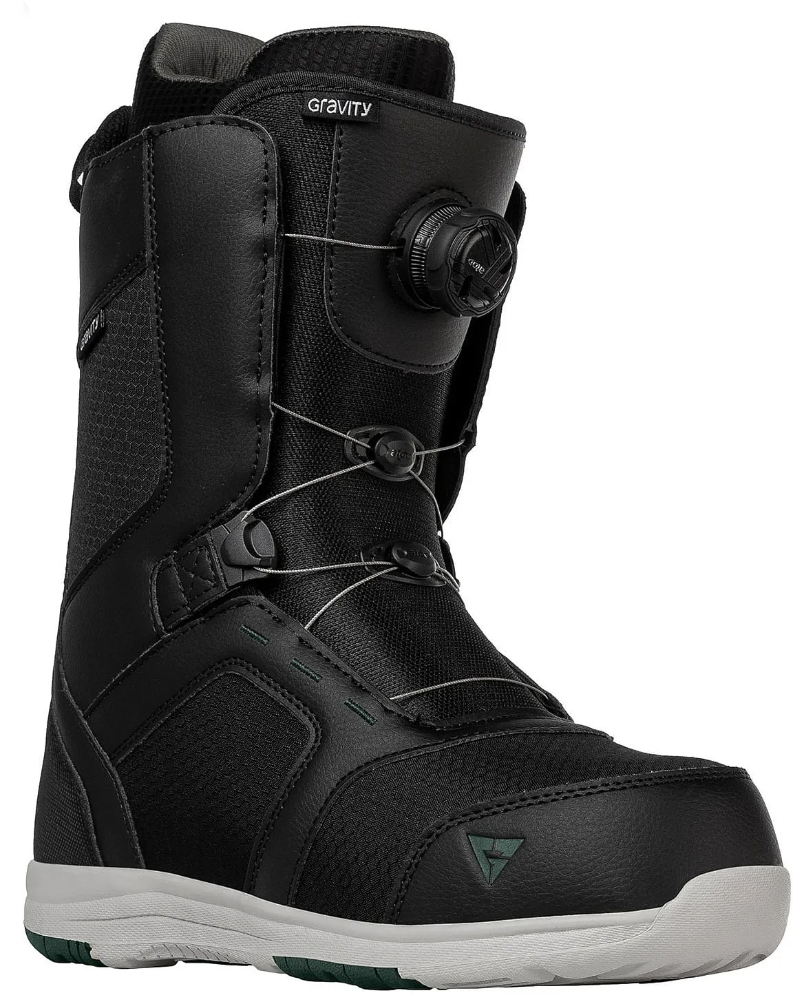 shoes Gravity Recon Atop Boa - Black/Moss - men´s