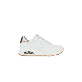 White SKECHERS 155196 UNO - SHIMMER AWAY Sneakers for Women