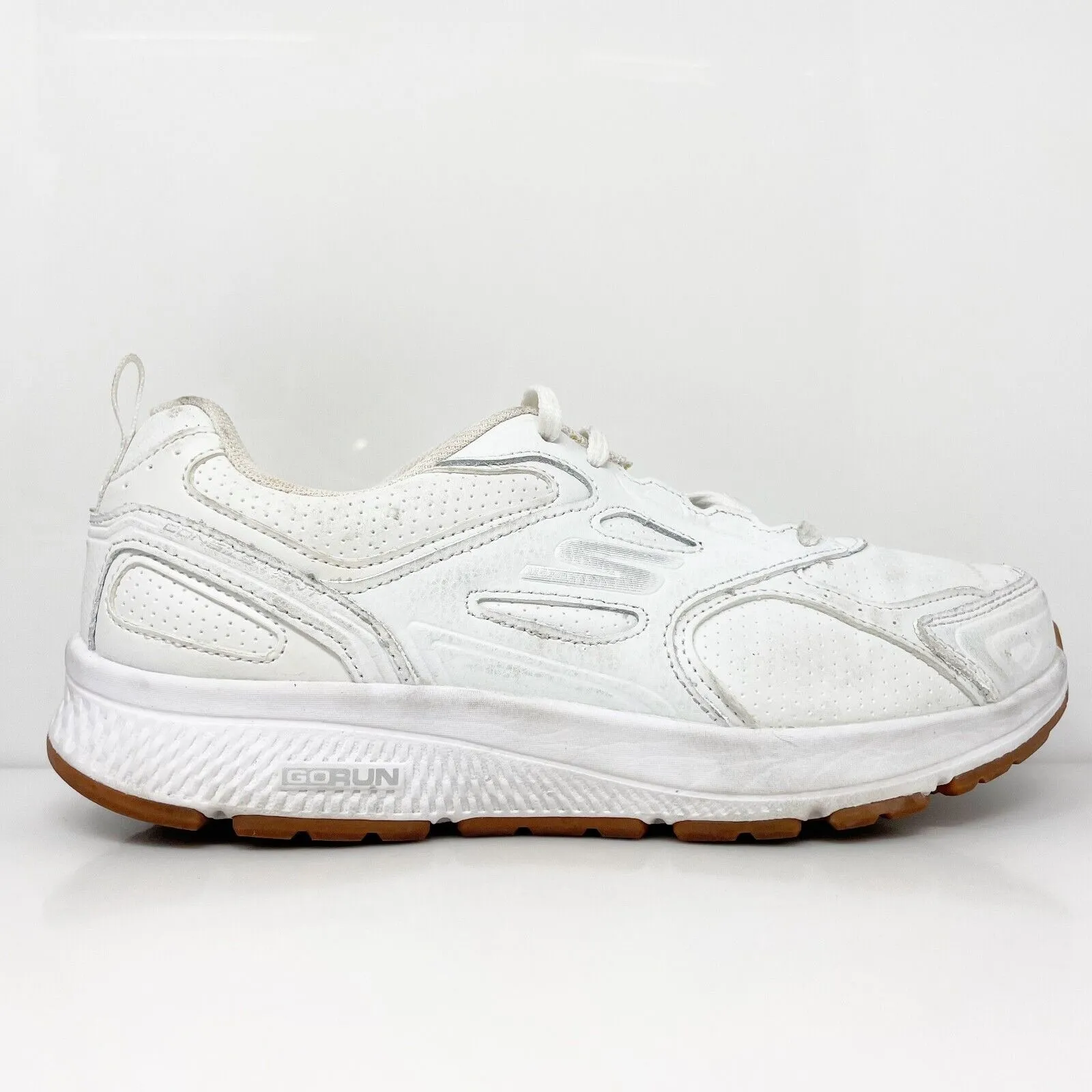 Skechers Womens Go Run Consistent 128274W White Casual Shoes Sneakers Size 8