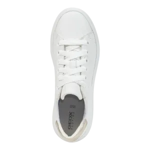 White Round Women's Sneakers D35TCB