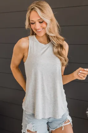 Softest Touch Heather Grey Knit Tank Top