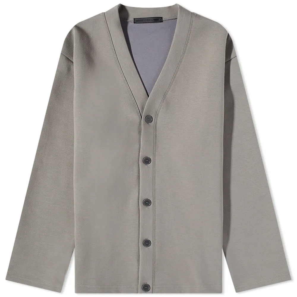 SOPHNET Grey Cardigan with Star Elbow Patches for Men