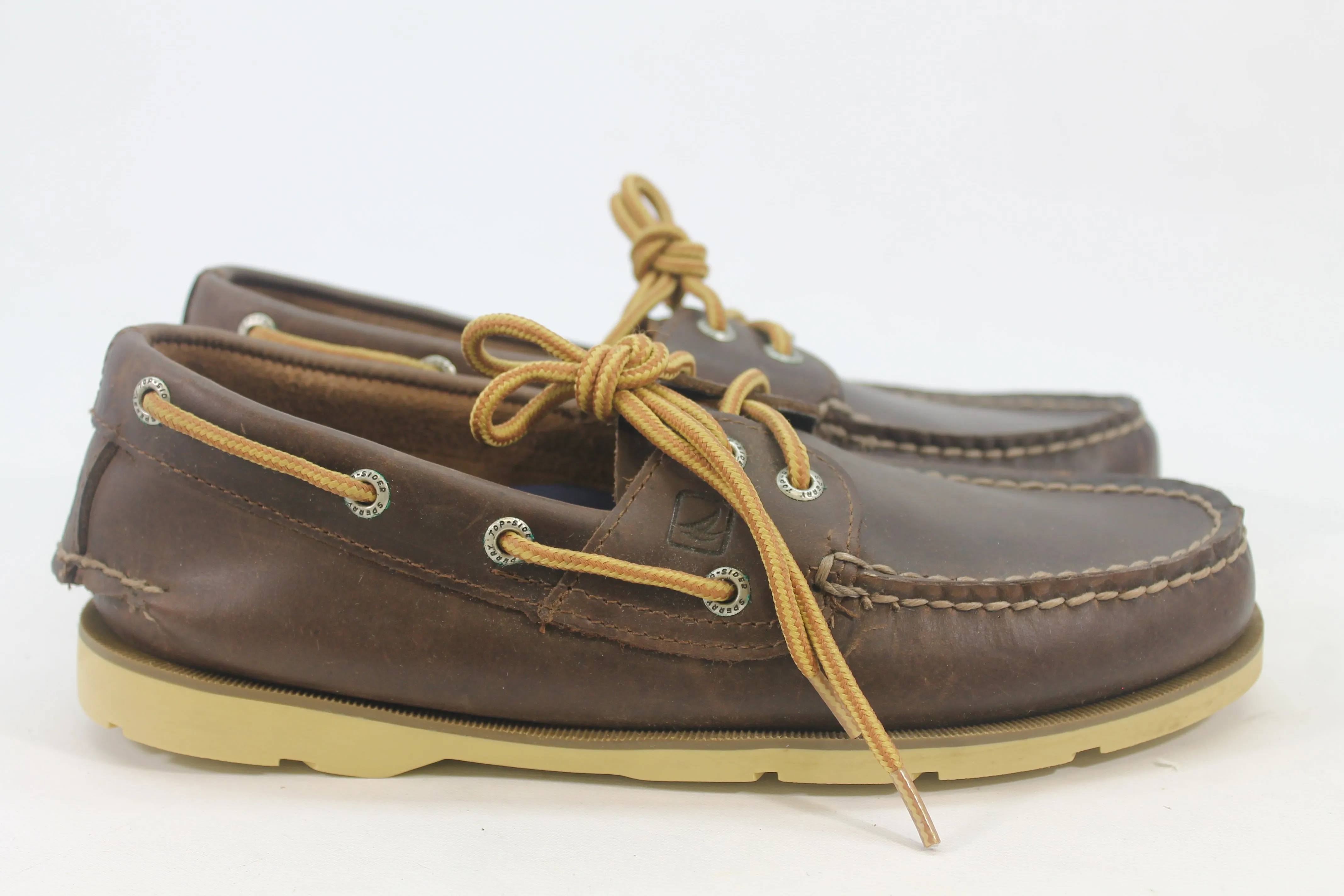 Sperry Top-Sider Leeward Men's Dark Brown Boat Shoes Size 7M